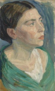 Female head, 1906. Creator: Niels Larsen Stevns