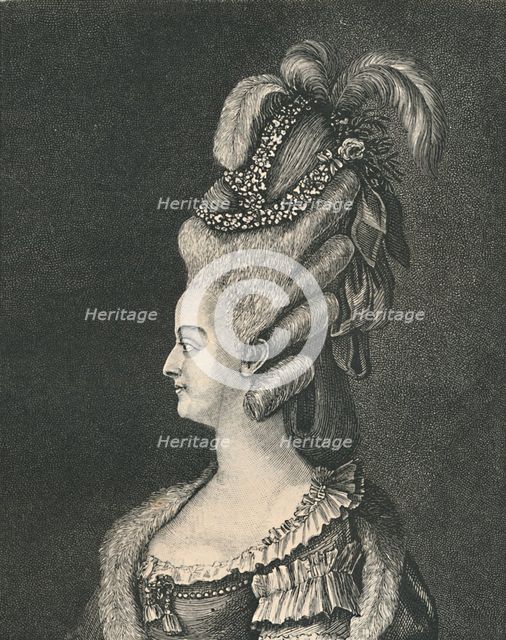 'Female Head-Gear: Marie Antoinette, 1783', (1886). Artist: Unknown.