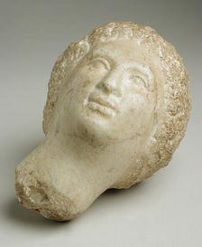 Female Head, Greco-Roman Period (305 BCE-641 CE). Creator: Unknown