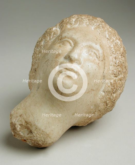 Female Head, Greco-Roman Period (305 BCE-641 CE). Creator: Unknown.