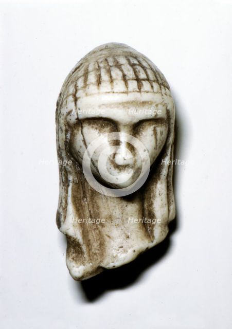 Female Head from Brassempovy, France, Upper Paleolithic, (c20th century). Artist: Unknown.