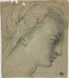 Female Head in Profile to Right, n.d. Creator: Carlo Cignani