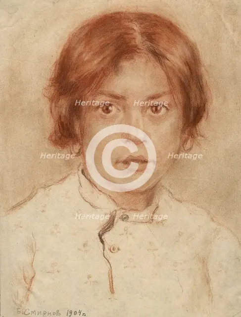 Female Pupil at the Irkutsk School, 1904. Creator: Boris Vasilievich Smirnov.