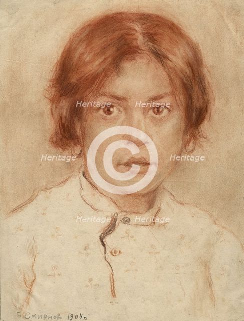 Female Pupil at the Irkutsk School, 1904. Creator: Boris Vasilievich Smirnov.
