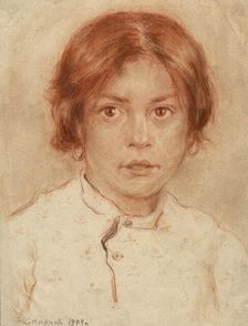 Female Pupil at the Irkutsk School, 1904. Creator: Boris Vasilievich Smirnov