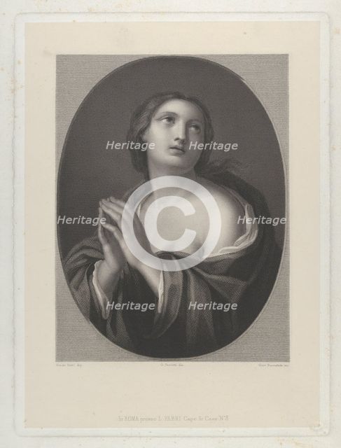 Female personification of Hope..., ca. 1835-81. Creator: Giovanni Buonafede.