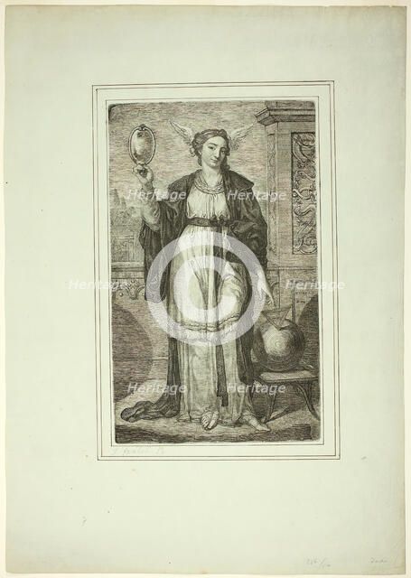 Female Personification of Science, 1776. Creator: Joseph Fratrel.