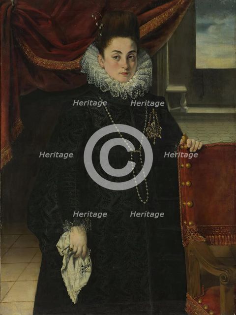 Female Portrait, 1650. Creators: Federico Barocci  , Bartolomé González.
