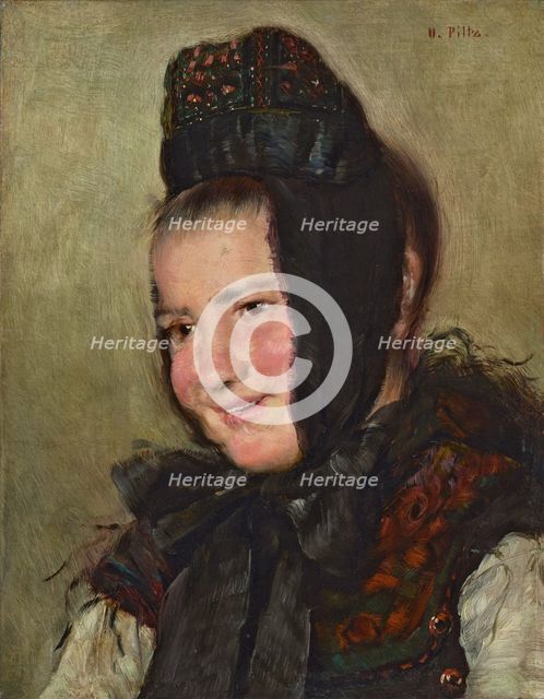 Female Portrait, 1875. Creator: Otto Piltz.