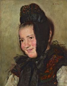 Female Portrait, 1875. Creator: Otto Piltz
