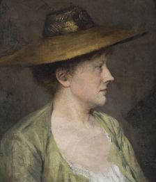 Female portrait, 1881. Creator: Julia Beck
