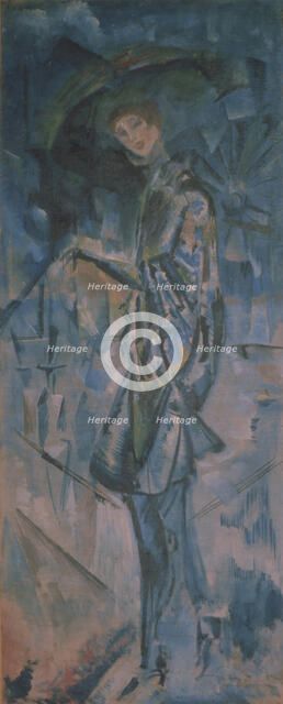 Female portrait. Artist: Yakulov, Georgi Bogdanovich (1884-1928)