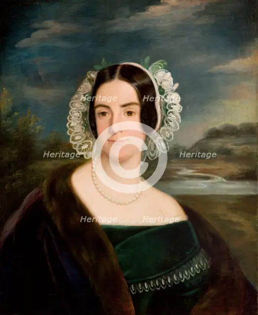 Female Portrait, c1850. Creator: Korneli Szlegel.