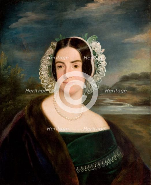 Female Portrait, c1850. Creator: Korneli Szlegel.