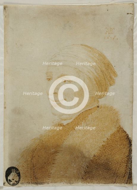Female portrait. Creator: Jan van de Velde II.