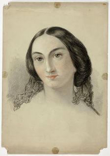 Female Portrait Head, 1858. Creator: Elizabeth Murray