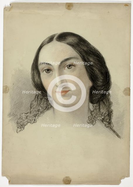 Female Portrait Head, 1858. Creator: Elizabeth Murray.