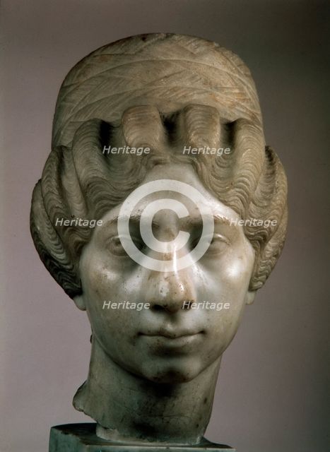 'Female portrait head (The Syrian woman)', 160-170. Artist: Unknown