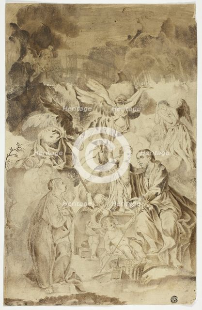Female Saint Beholding Vision of Christ Child and Saint Joseph, n.d. Creator: El Greco.