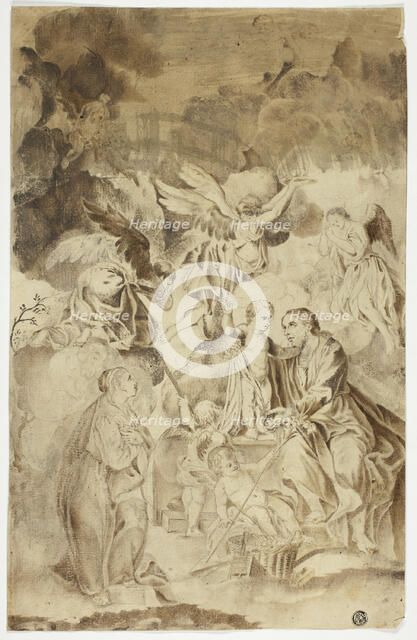 Female Saint Beholding Vision of Christ Child and Saint Joseph, n.d. Creator: El Greco.