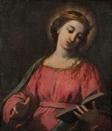 Female Saint, late 16th-early 17th century. Creator: Scarsellino
