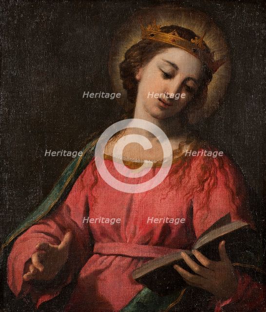 Female Saint, late 16th-early 17th century. Creator: Scarsellino.