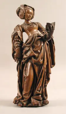 Female Saint with a Book, German, ca. 1520. Creator: Unknown