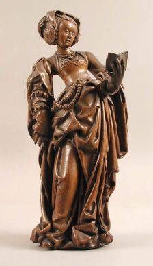 Female Saint with a Book, German, ca. 1520. Creator: Unknown