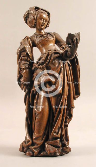 Female Saint with a Book, German, ca. 1520. Creator: Unknown.
