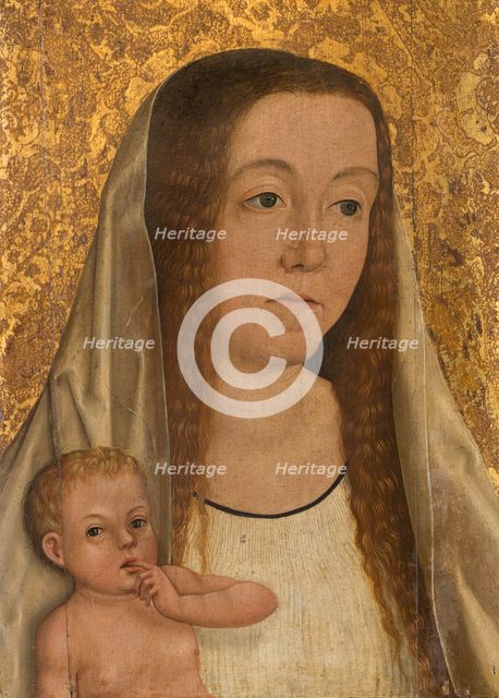 Female Saint with the Christ Child, c1500. Creator: Swabian Master.