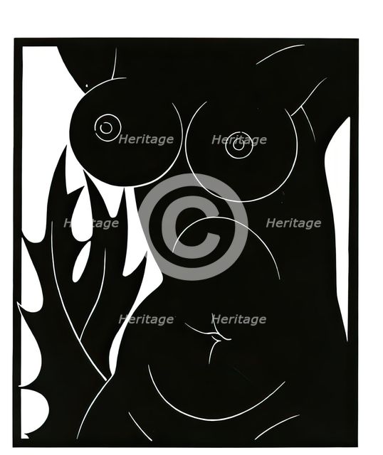 Female Torso, 1900-1924. Creator: Eric Gill.