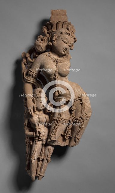 Female Tree Deity with Attendant, c. 973. Creator: Unknown.