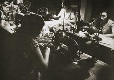 Female workers at a negligee factory in midtown Manhattan, New York, USA, 1920s