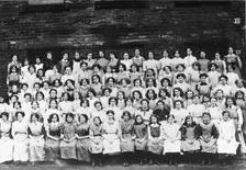 Female workers at Mackintosh’s toffee factory, Halifax, West Yorkshire,1912