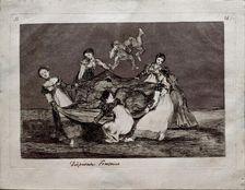 Feminine Folly (from the series Los Disparates (Follies), 1815-1819. Artist: Goya, Francisco, de (1746-1828)