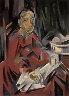 Femme assise (Seated Woman), c1928. Creator: Blanchard, María (1881-1932)