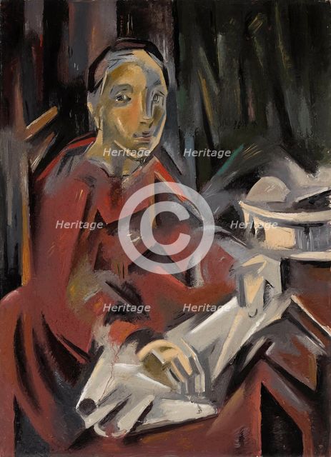 Femme assise (Seated Woman), c1928. Creator: Blanchard, María (1881-1932).