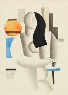 Femme attablée (Étude pour Le Grand déjeuner), 1921. Creator: Fernand Leger