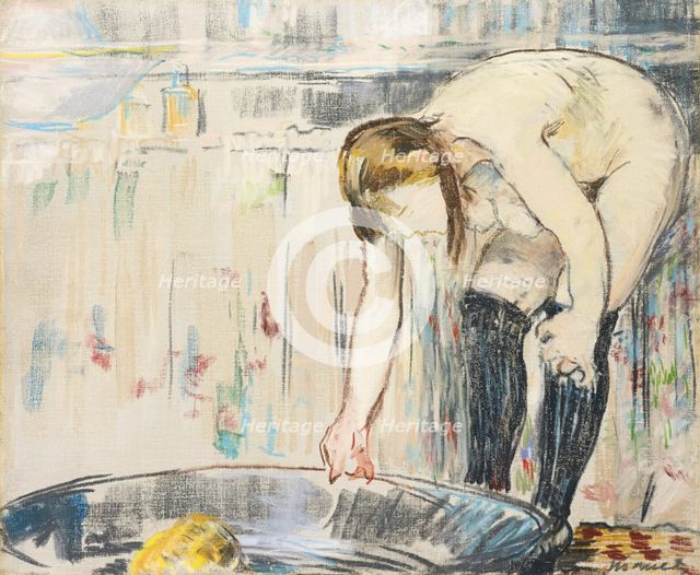 Femme au tub. Artist: Manet, Édouard (1832-1883)
