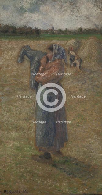 Femme aux champs , 1882. Creator: Pissarro, Camille (1830-1903).