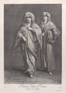 Femme d'un Franc, allant au Bain, 1714-15. Creator: Unknown