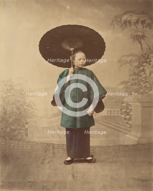 Femme de Canton, 1870s. Creator: Baron Raimund von Stillfried.