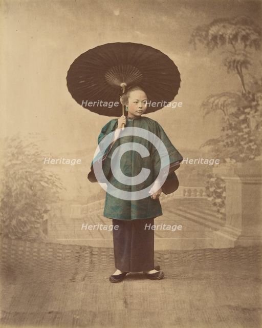Femme de Canton, 1870s. Creator: Baron Raimund von Stillfried.