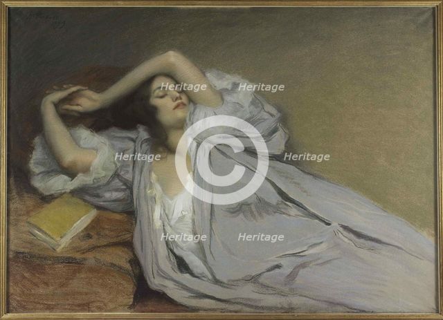 Femme étendue sur un divan, 1899.
