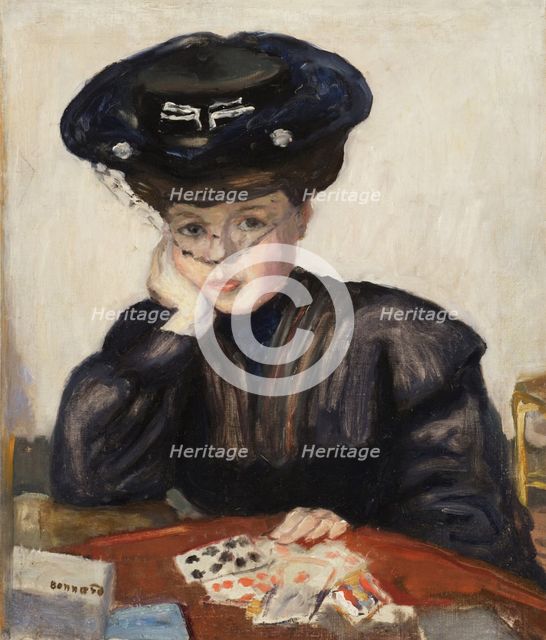 Femme faisant une réussite, c1905. Creator: Pierre Bonnard.