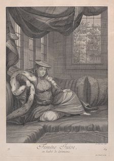 Femme Juive, en habit de cèrèmonie, 1714-15. Creator: Unknown