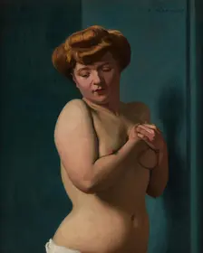 Femme nue, 1907. Creator: Vallotton, Felix Edouard (1865-1925)