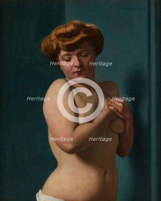 Femme nue, 1907. Creator: Vallotton, Felix Edouard (1865-1925).