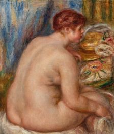 Femme nue assise, c1915. Creator: Pierre-Auguste Renoir