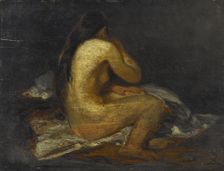 Femme nue assise. Creator: Felix Francois Georges Philibert Ziem